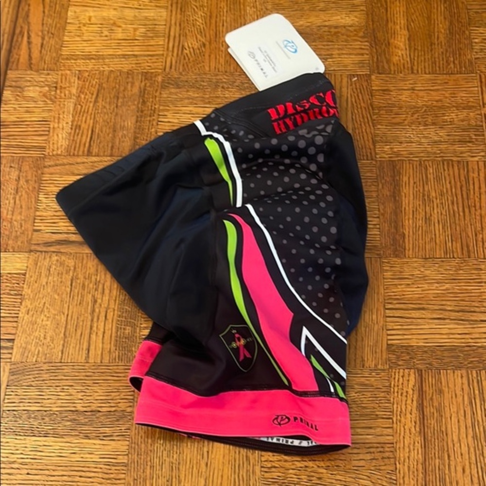 Primal Black and Pink Cycling Shorts padded crotch